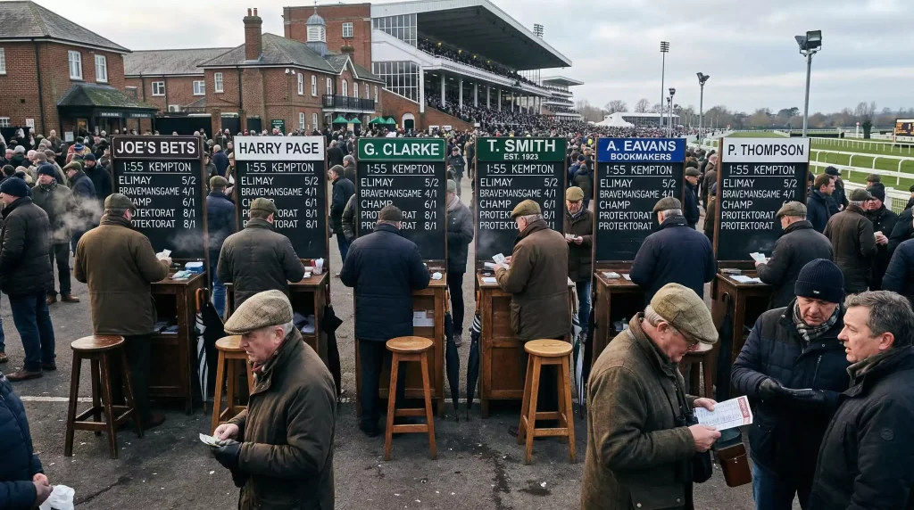 Comparing bookmakers at King George betting ring