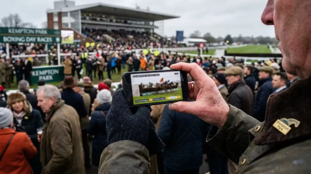 Live in-play betting on King George steeplechase