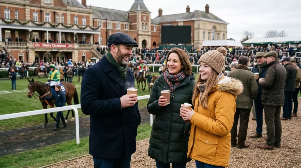 Responsible gambling enjoying Boxing Day racing with family